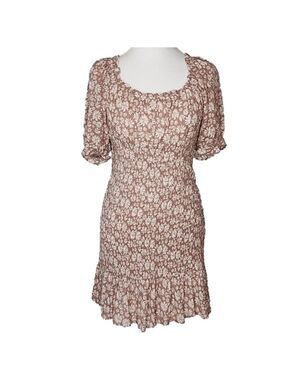 Summer Peasant Dress Flowers Size Small